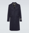 Acne Studios Navy Single-breasted Coat In Gray