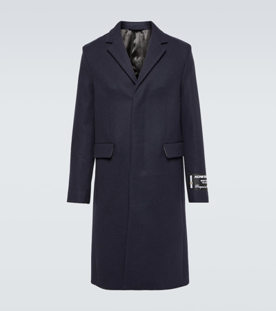 Acne Studios Navy Single-breasted Coat In Dark Navy