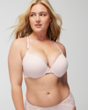 SOMA WOMEN'S EMBRACEABLE PUSH-UP BRA WITH LACE IN PINK SIZE 34A | SOMA