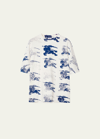 Burberry Ekd Cotton T-shirt In Rain