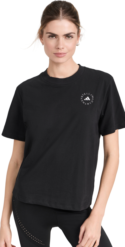 Adidas By Stella Mccartney Short Sleeve T-shirt In Black