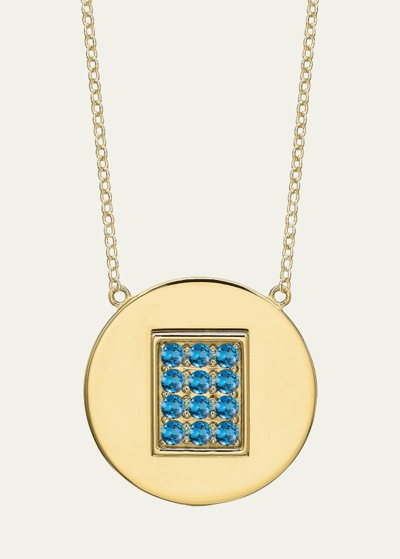 Tracee Nichols 14k Gold Blue Topaz Birthstone Necklace