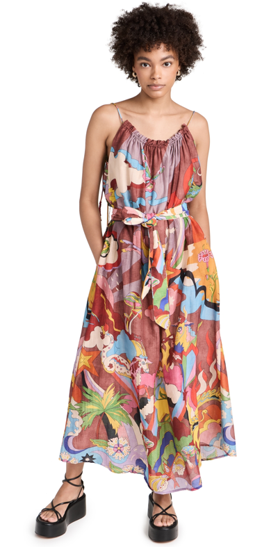 Chufy Rain Maxi Dress Trippy Vison Xs