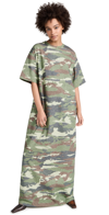 Acne Studios Khaki Crystal Maxi Dress In Khaki Green