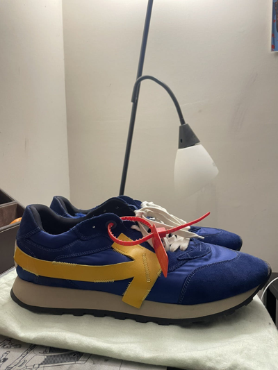 Pre-owned Off-white Arrow Running Shoe In Blue