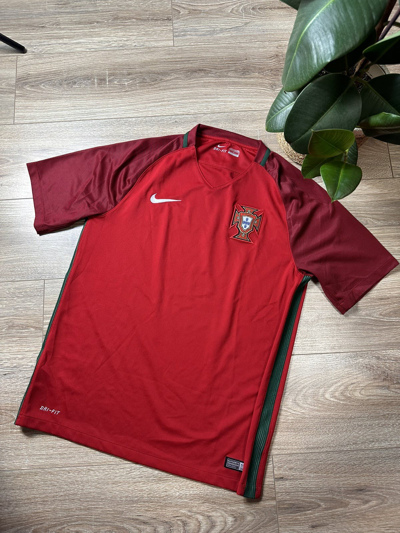 Pre-owned Fifa World Cup X Nike Portugal 2016 2018 Home Shirt Football Soccer Jersey Nike In Red