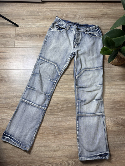 Pre-owned Distressed Denim X Vintage Distressed Washed Blue Denim Jeans
