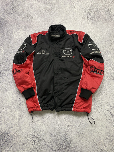 Pre-owned Formula Uno X Racing Vintage Mazda Racing Jacket 90's In Black
