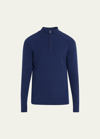 Bergdorf Goodman Men's 7-gauge Ribbed Cashmere Sweater In Navy