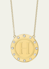 Tracee Nichols 14k Gold Initial Token Necklace With Diamonds In H