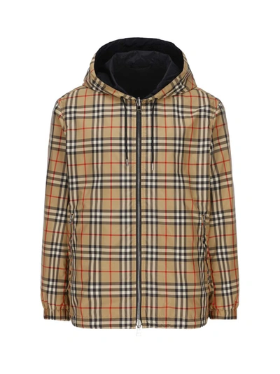 Burberry Reversible Vintage Check Jacket In Brown