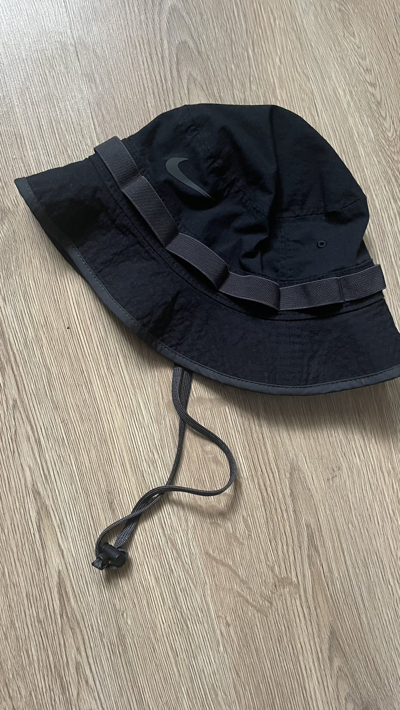 Pre-owned Nike X Vintage Panama Nike Vintage Hat In Black