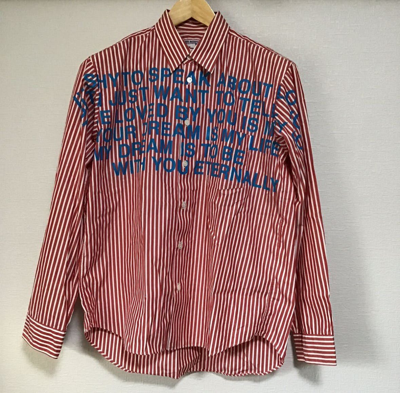 Pre-owned Comme Des Garcons X Junya Watanabe Poem Shirt In Red