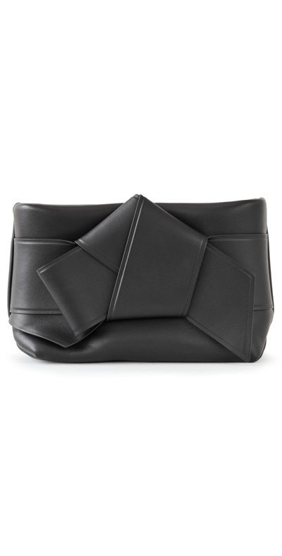 Acne Studios Musubi Leather Crossbody Bag In Black