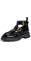 Alexander Wang Carter Box Calf Ankle Strap Boot In Black