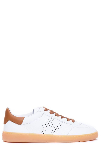 Hogan Cool 皮质运动鞋 In White