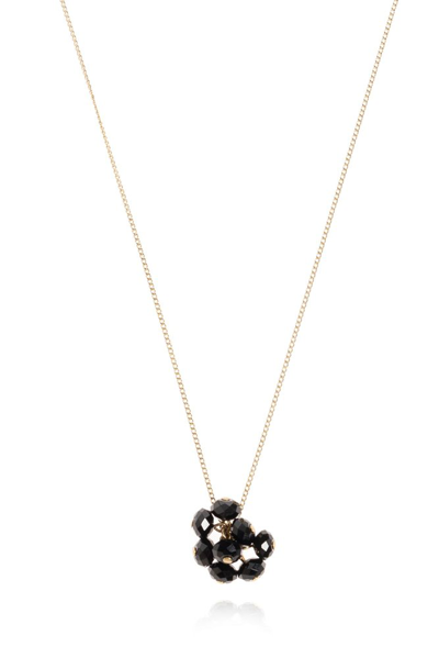 Isabel Marant Crystal Drop Necklace In Gold