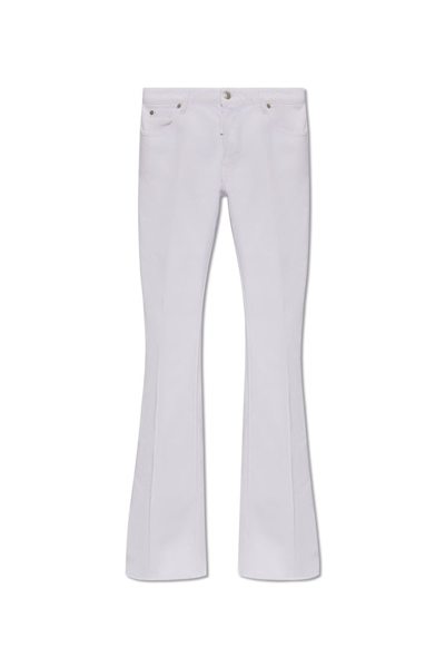 Dsquared2 Medium Waist Flared Jeans In White