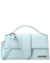 Jacquemus Le Grand Bambino Leather Shoulder Bag In Blue