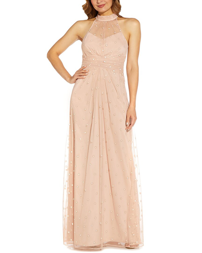 ADRIANNA PAPELL ADRIANNA PAPELL SOFT SOLID MAXI DRESS