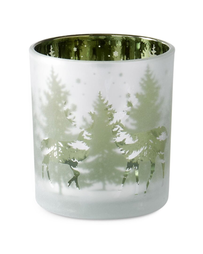 K & K Interiors K&k Interiors Christmas Tree Candle Holders In White