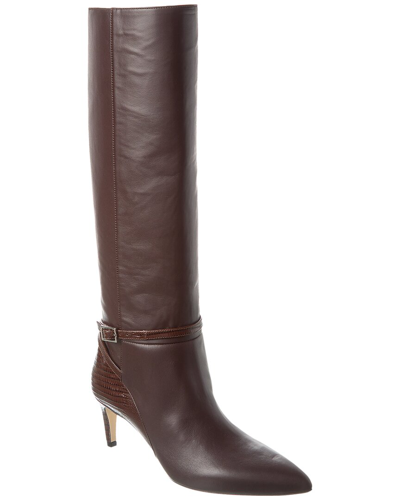 Paris Texas Lauren Leather Boot In Brown