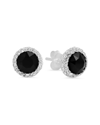 Max + Stone Maxcolor Silver Halo Studs