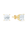 Max + Stone Maxcolor 14k 3.70 Ct. Tw. White Topaz Studs