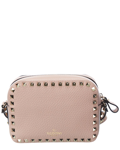 VALENTINO GARAVANI VALENTINO ROCKSTUD GRAINY LEATHER CAMERA BAG