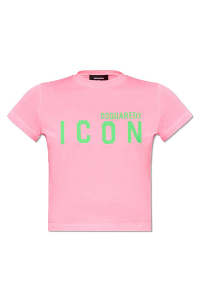 Dsquared2 Be Icon Mini Fit T In Pink