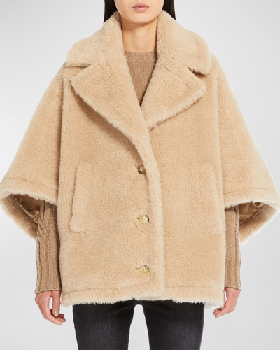 MAX MARA ALEGGIO FUZZY WOOL CAPE