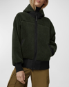 Canada Goose Simcoe Fleece Zip-up Hooded Jacket In Dark Sage
