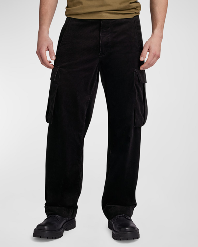 G-star Raw Men's Renato Corduroy Straight Cargo Pants In Dk Black