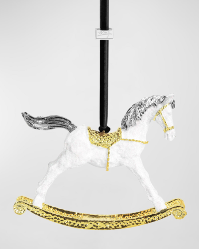 Michael Aram Rocking Horse Ornament In White