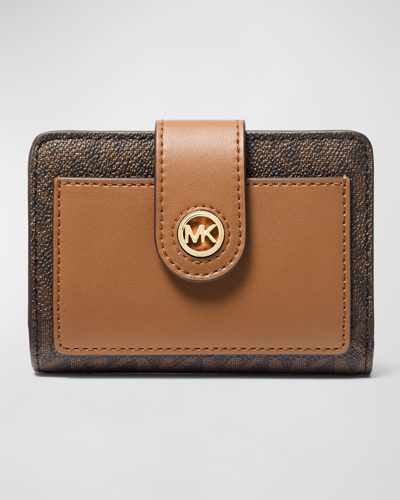 MICHAEL MICHAEL KORS MK CHARM SMALL POCKET COMPACT WALLET