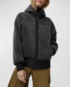 CANADA GOOSE SIMCOE OVERSIZED FLEECE HOODIE, BLACK