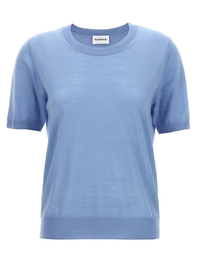 P.a.r.o.s.h Short Sleeve Jumper In Blue