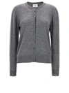 P.a.r.o.s.h Extrafine Knit Cardigan In Gray