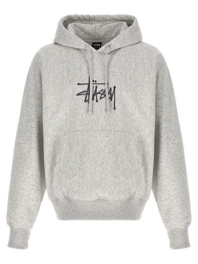 Stussy Stüssy Logo Hoodie In Gray