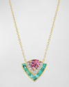 EMILY P WHEELER TIERED NECKLACE WITH 18K YELLOW GOLD AND GEMS