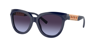 Tiffany & Co Tf4215 Cat Eye-frame Acetate Sunglasses In Violet Gradient Grey