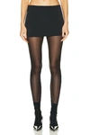 Khaite Meelar Viscose Blend Mini Skirt In Black