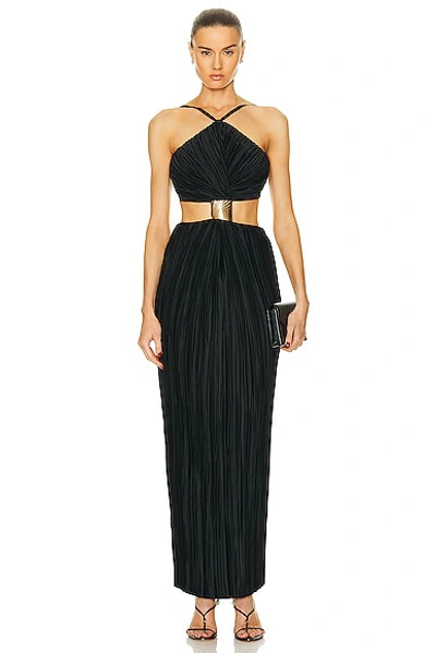 Cult Gaia Mitra Sleeveless Gown In Negre