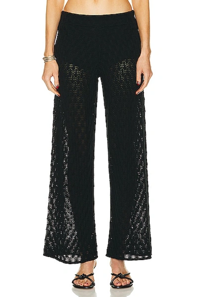 Cult Gaia Jayla Knit Trouser In Black