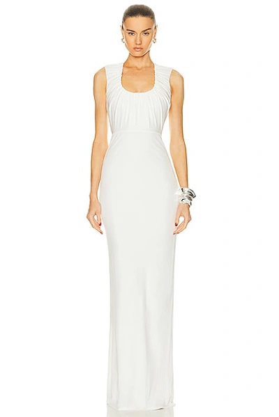 Zeynep Arcay Women's Shirred Jersey Maxi Dress In White