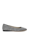Loewe Toy Crystal-embellished Suede Ballet Flats In Black