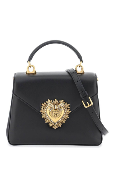 DOLCE & GABBANA DOLCE & GABBANA DEVOTION LOGO PLAQUE HANDBAG