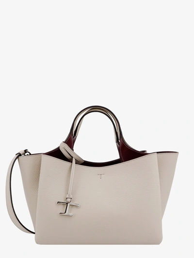 Tod's Handbag In Grigio Brooklyn Bordeaux Sc (grey)
