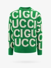 Gucci Wool Sweater With Intarsia In Yard/ivory