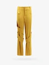 Blumarine Satin Wide-leg Cargo Trousers In Brown